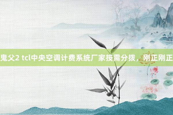 鬼父2 tcl中央空调计费系统厂家按需分拨，刚正刚正